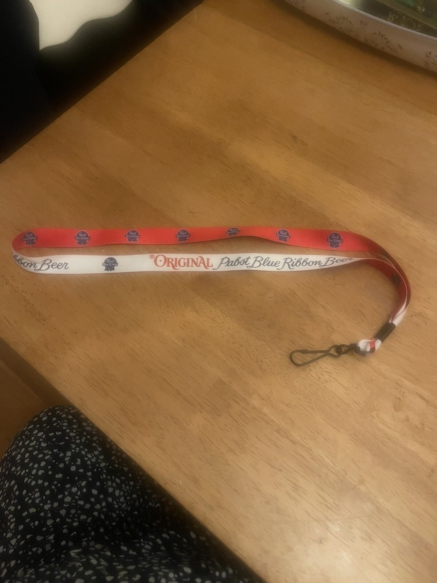 pabst blue ribbon パブスト　アクセサリー Original PABST BLUE RIBBON BEER Logo Lanyard Keychain Fob Necklace
