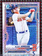 BLAZE JORDAN  -  2021 BOWMAN CHROME MEGA BOX PROSPECT IMAGE VARIATION REFRACTOR