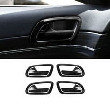 Cubierta interior del panel del cuenco de la manija de la puerta para Jeep Grand Cherokee 2011-20 negro brillante
