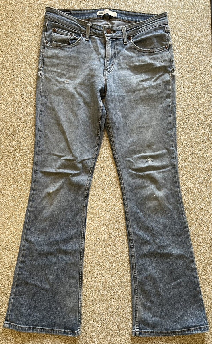 Levis 518 Jeans Women's 9M Superlow Blue Denim Stretch Boot Cut