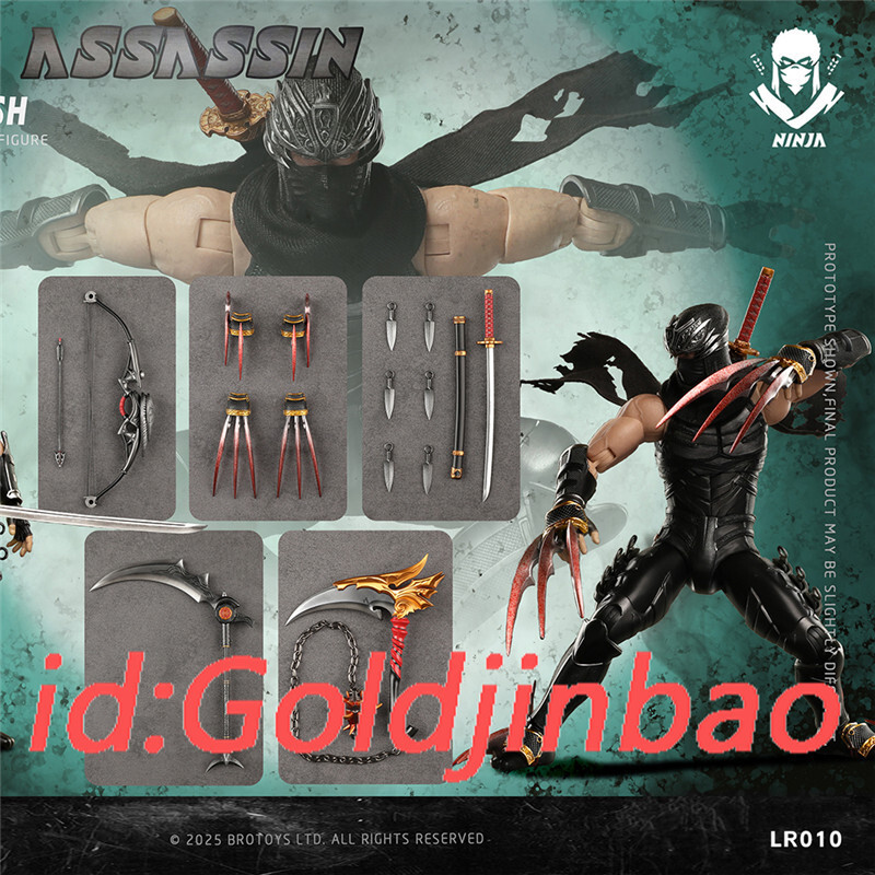 BROTOYS Studio Ninja 1/12 Scale Action Figure Killer Model Pre