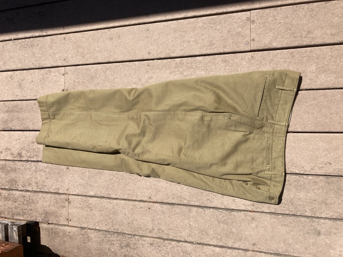WWII WW2 M1941 Kersey Wool Lined Field Pants Tanker Sz 38x32