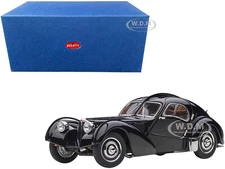 1938 BUGATTI 57SC ATLANTIC W/DISC WHEELS BLACK 1/43 DIECAST MODEL AUTOART 50946