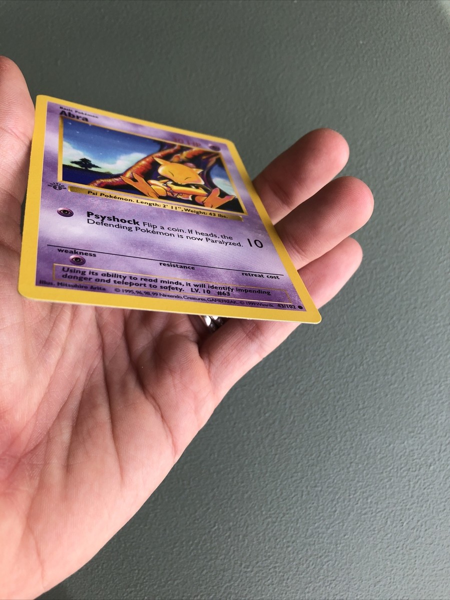 POKEMON Card Rare 1st Edition Shadowless Mint 1999 Vintage Base