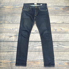 C.O.F. Studio M1 Slim Dark Wash Denim Jeans Men's Size 34 Button Fly EUC