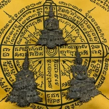 THAI AMULET PHRA KAEW MORAKOT 3 SEASONS BUDDHA PROTECT LOVE MAGIC DEVIL GREEN