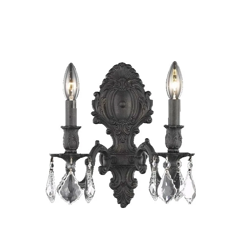 Pared Tradicional Marrón de Madera Accesorios de Iluminación