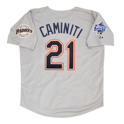 Ken Caminiti San Diego Padres 1998 World Series Grey Road