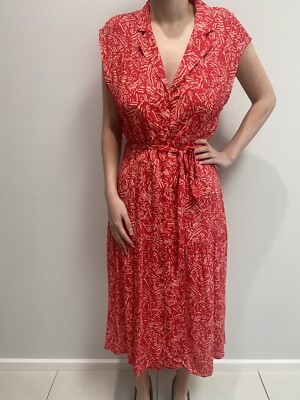 Khoko Tiered Shirt dress Sz 16 Bnwt K27 Australia