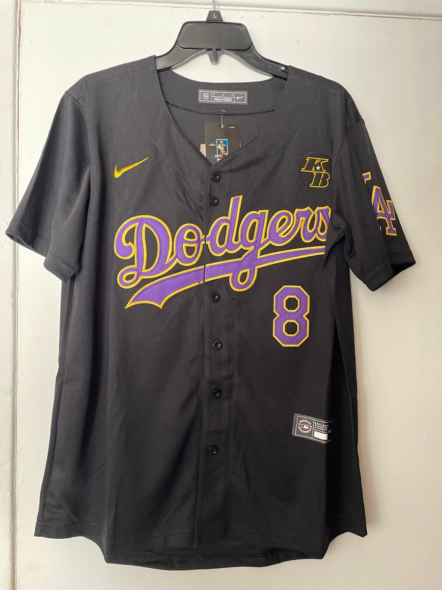 Men's 8/24 Kobe Bryant LA Dodgers Jersey - Lakers & Kobe Patch - Dgear