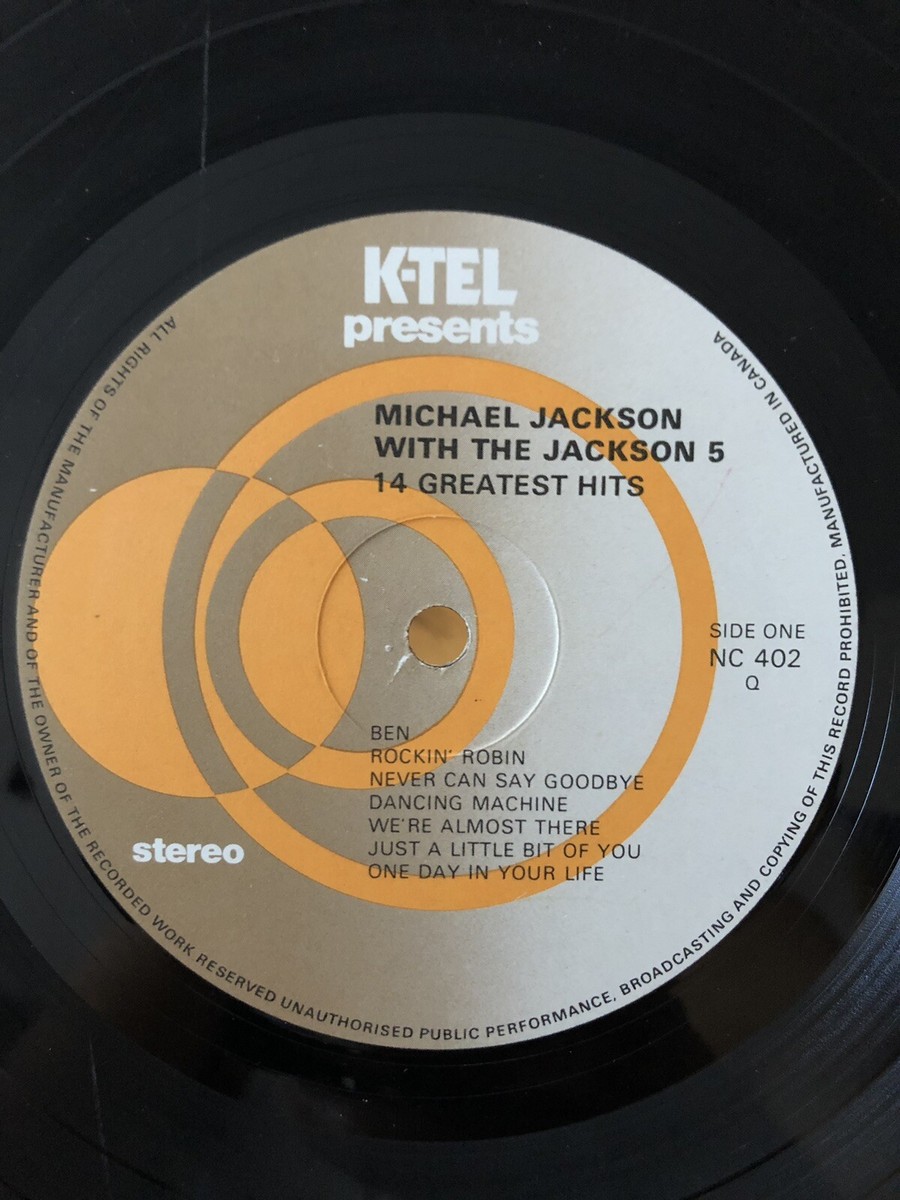 rare MICHAEL JACKSON with THE JACKSON 5 exc vinyl lp 14 GREATEST