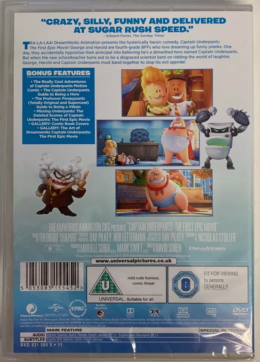 Captain outlet underpants audio