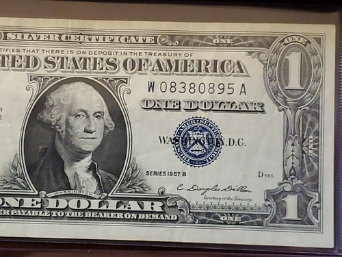 1957 B Silver Certificate $1 Rare Bill in great shape -Excellent condition!!! - Picture 9 of 10