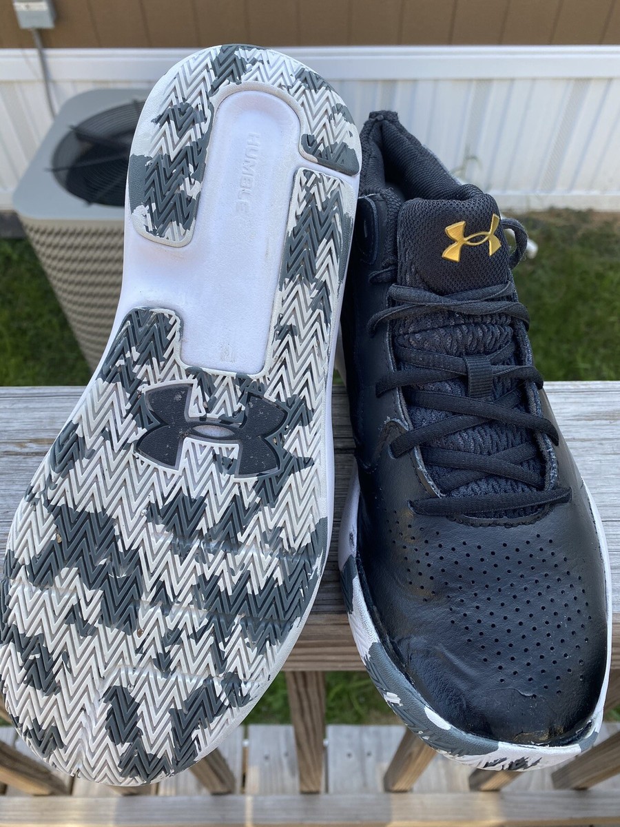 Under Armour Unisex Lockdown 5 Black white Basketball Shoe  display picture 3