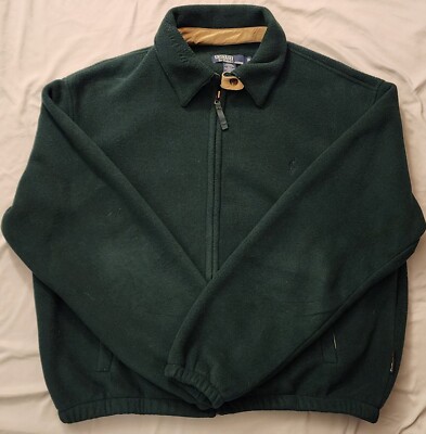 RALPH LAUREN POLO Men's Polartec Fleece Jacket Green XL
