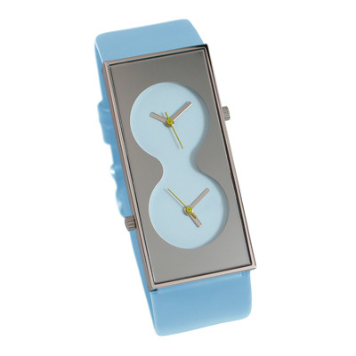 Vintage ACME Studio  Bi-Blue  Dual-Time Wrist Watch by Designer KARIM RASHID