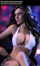 TBLeague Phicen S09 Female Seamless BIG bust body Suntan w/ Head 1/6 Figure