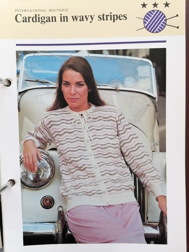 BARGAIN BUY!! 100 Ladies Knitting Pattern Cards in Ring Binder, Set 1, A5 size - Picture 15 of 23