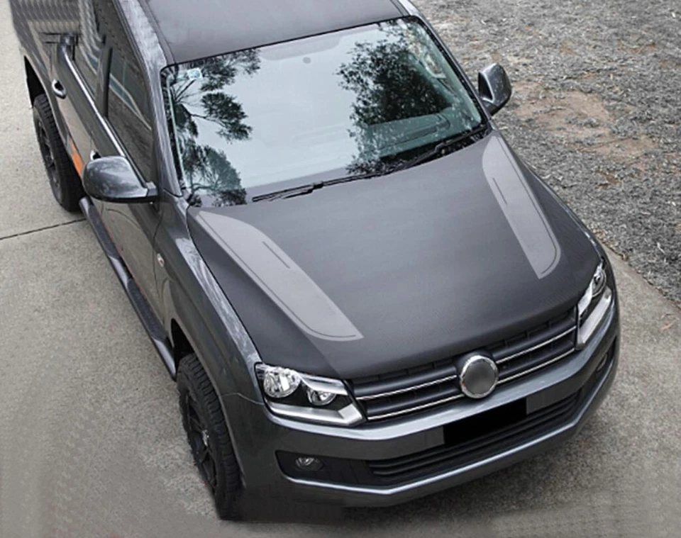 Calcomanía de vinilo a rayas con capó gráfico para Volkswagen Amarok Bonnet Racing Foto 3 de 4