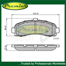 Premier Front Brake Pads Set Fits Nissan Micra 1993-2003 1.0 1.3 1.4