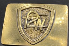 VINTAGE 1978 **T2W** TIPPMAN PAINTBALL GUN STOCK SOLID BRASS BUCKLE