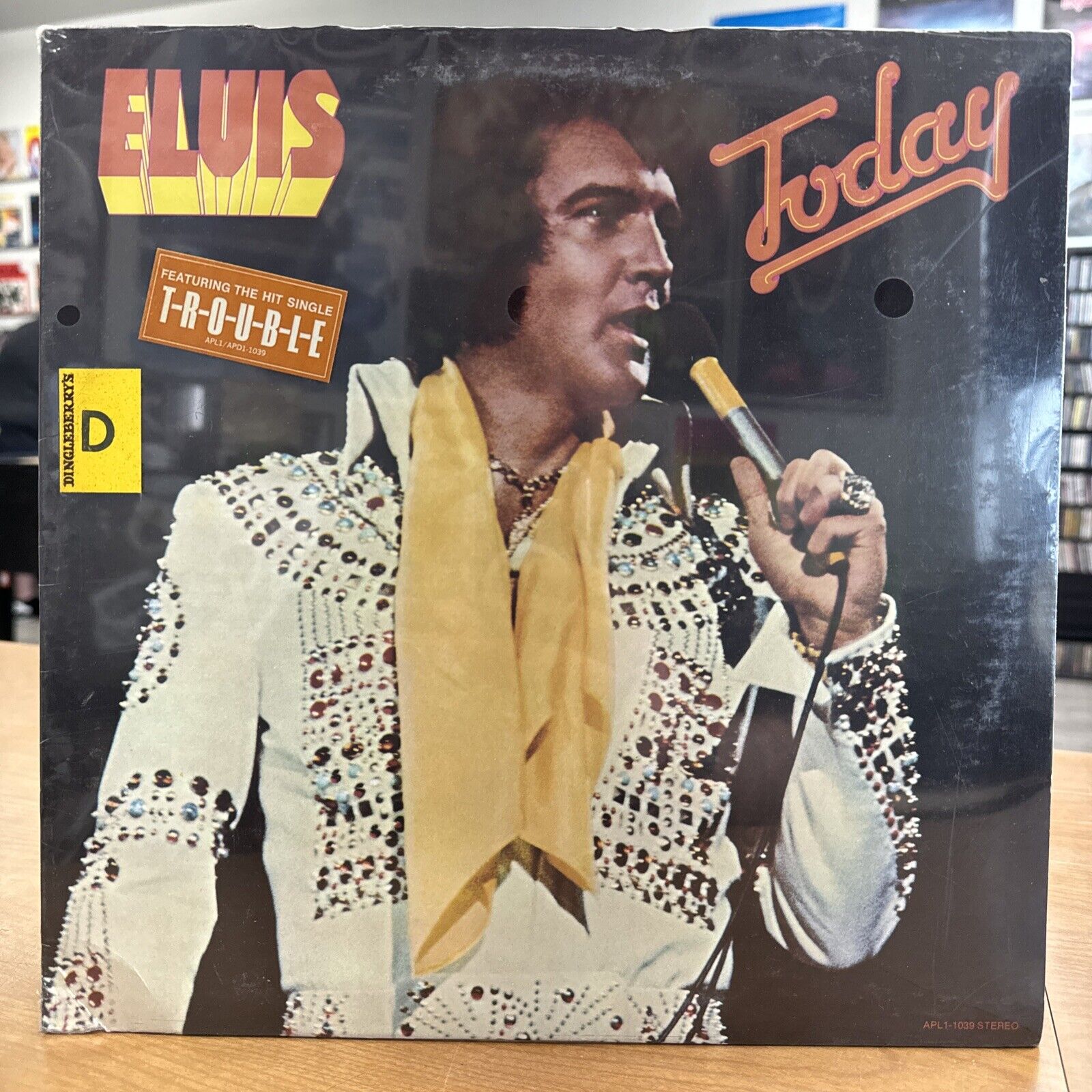 FACTORY SEALED ~ ELVIS PRESLEY - TODAY LP ~ 1975 RCA APL1-1039 W/ HYPE STICKER