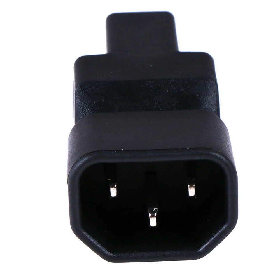 C14 to Nema 5-15R PDU PSU USP Power Adapter IEC male to US Female Plug Converter - Image 4 of 4