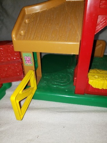 Vtg Fisher Price Little People Barn w/ Silo Sounds Little People 723 - Picture 6 of 12