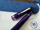 MOLTENI PEN M58 LILAC LT ED OF 188 FOUNTAIN PEN PISTON JOWO NIB INK WINDOW — photo 4