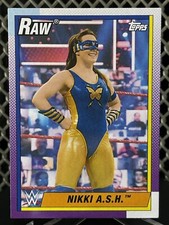 2021 Topps Heritage Nikki A.S.H.  WWE Wrestling Card Nikki Cross Sanity NXT ASH