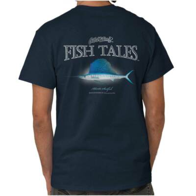 Gill McFinns Atlantic Sailfish Fishing Gift Womens or Mens Crewneck T Shirt Tee