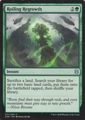 Magic the Gathering - Zendikar Rising - 4x Roiling Regrowth