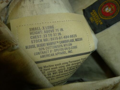 USMC US MARINE COMBAT DESERT DIGITAL MARPAT JACKET SMALL-X-LONG FORCE RECON - Picture 3 of 4