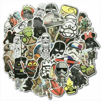 100Pcs Star Wars Vinyl Sticker Bomb Waterproof Decals Pack Car Laptop  Skateboard