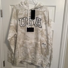 Under Armour Project Rock Freedom Veterans Day Hoodie Mens XXL White USA Camo