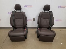 23 Toyota Sienna Platinum Bucket Seat Set Brown Leather Recliner Rear Second Row 23 Toyota Sienna Platinum Bucket Seat Set Brown Leather Recliner Rear Second Row