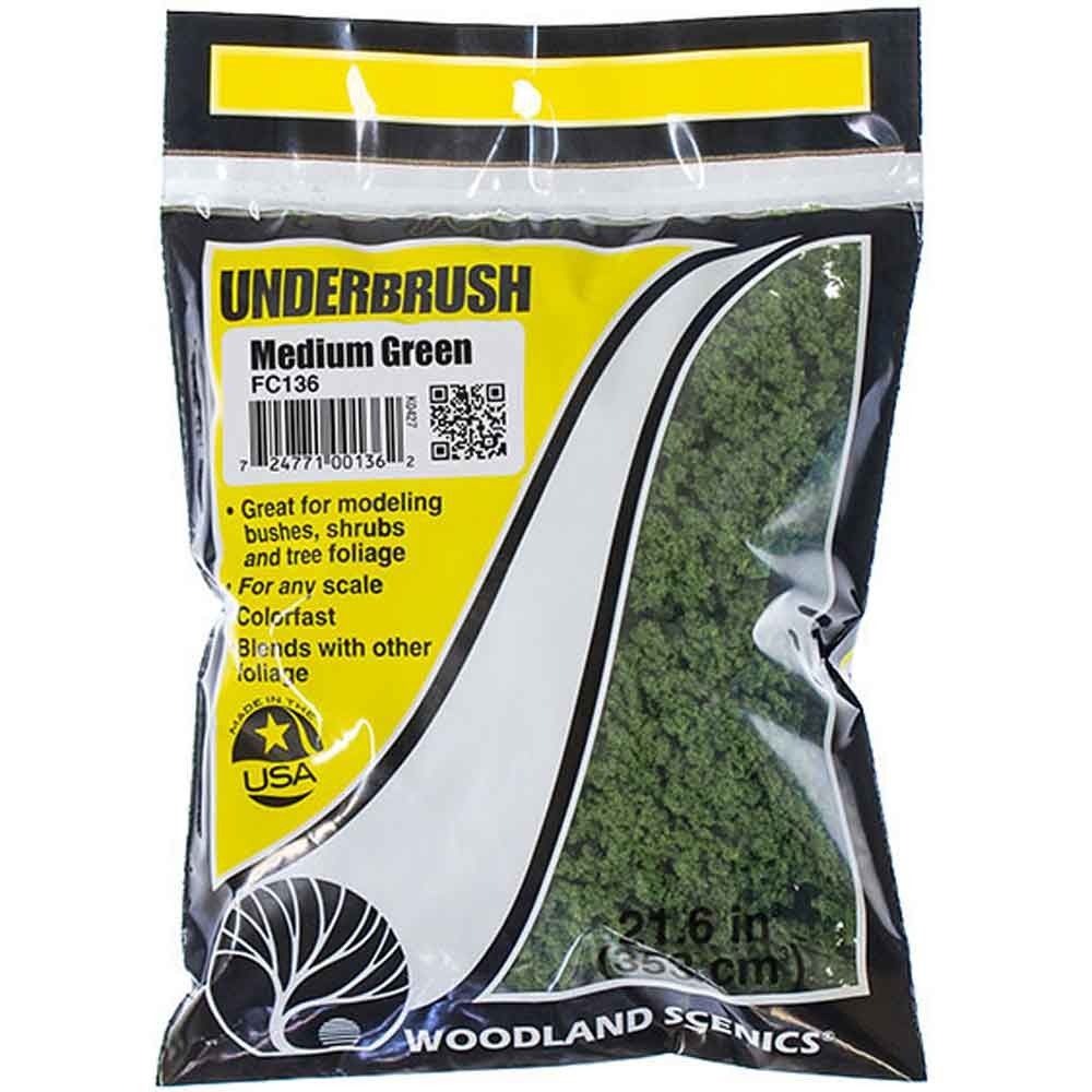 Woodland Scenics Foliage Underbrush Ground Cover-Medium Green - Image 4
