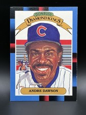 Donruss Diamond Kings Andre Dawson Cubs #9 Solid Blue Corner 1988 Baseball Card