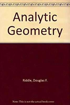Analytic geometry Mass Market Paperbound Douglas F. Riddle