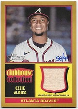2025 Topps Heritage - Clubhouse Collection Gold /99 - Ozzie Albies #CCR-OA