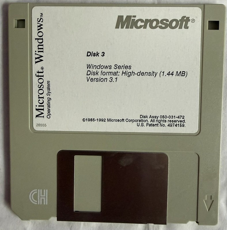 Microsoft Windows 3.1 Operating System 3.5" Floppy Disks 6 Floppies
