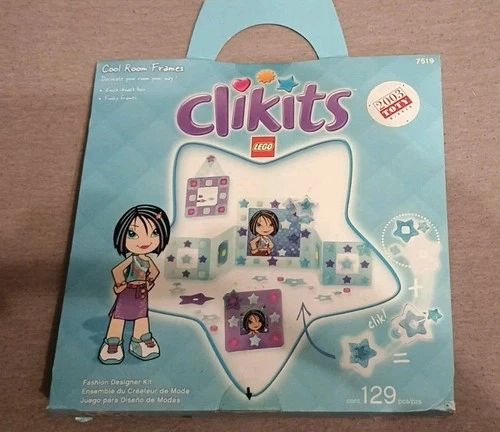 Vintage NIB LEGO Clikits Set 7519 Cool Room Frames FUNKY FRAMES Starry Charms