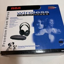 RCA Wireless Headphones Infra Red WHR120RS 25' Open Box Over Ear