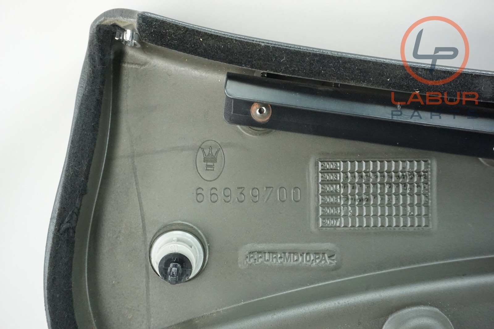 M139 03-13 Maserati Quattroporte Rear Right Passenger Side Door Panel Black D492