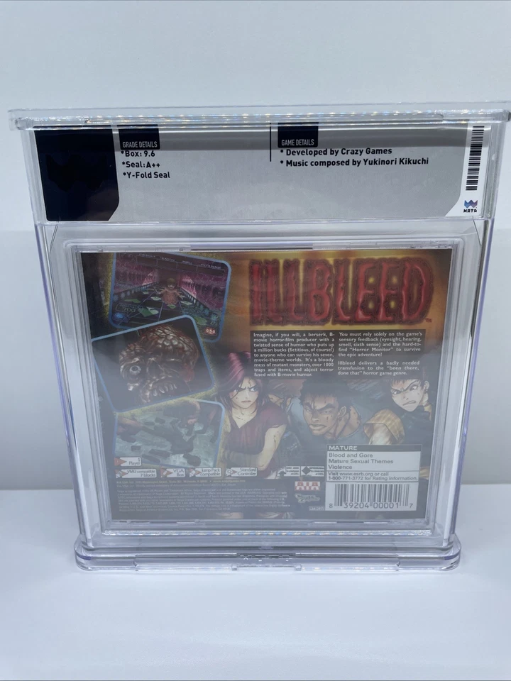 Illbleed - Sega Dreamcast - WATA 9.6 A++ Sealed 2nd HIGHEST GRADE POP - Image 2 of 4