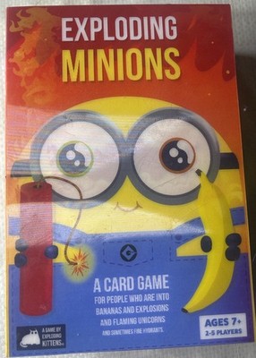 Exploding Minions Card Game Complete 72 Cards Ages 7+ 2-5 Players