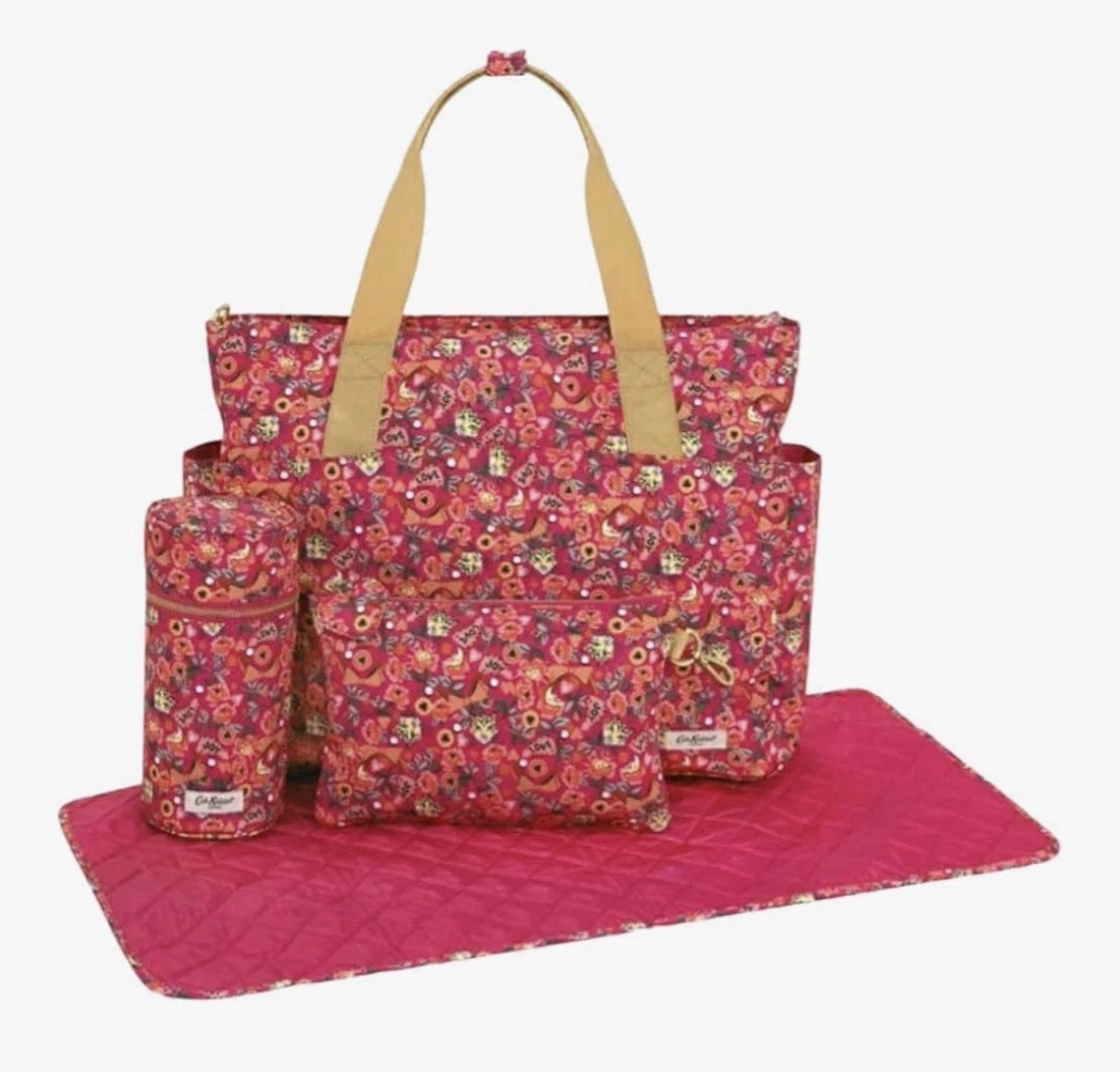 Cath Kidston London Pinball Floral Everyday Changing Diaper Bag Mat NWOT
