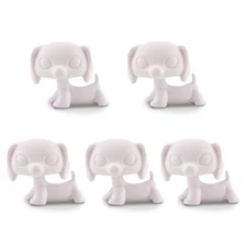 5pcs LPS Toys Dachshund#031 White Bases Design by Yourself Toys Gifts Adorable