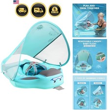 Baby Floats for Pool with Canopy Removable Sun Protection Canopy Mambobaby Fl...