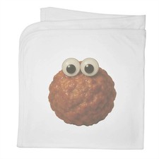 'Funny Meatball' Cotton Baby Blanket / Shawl BY00045652 